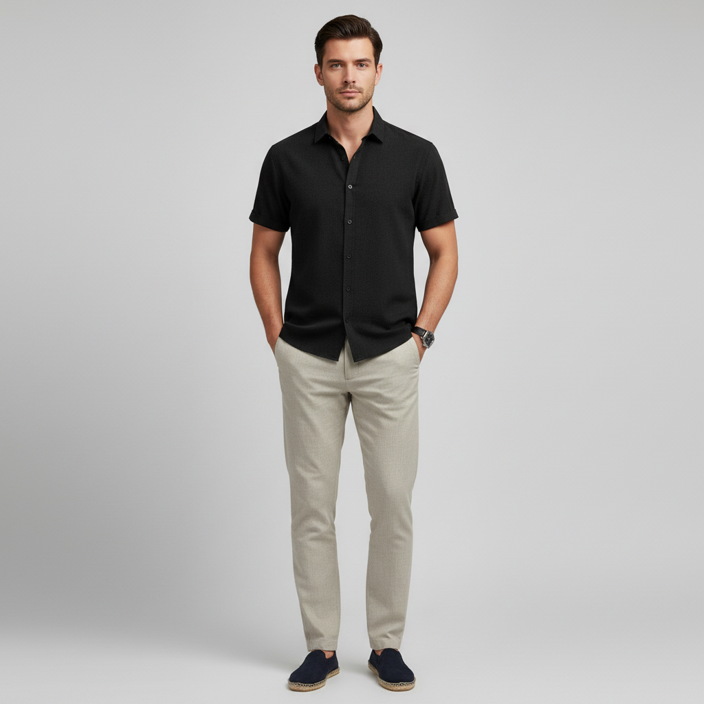 Men's Casual Summer Shirt | Stylish Short Sleeve T-Shirt