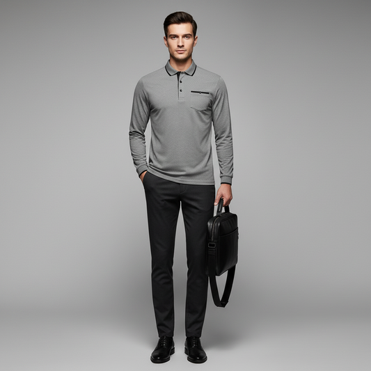 Men's Elegant Polo Shirt | Classic Fit Casual Wear