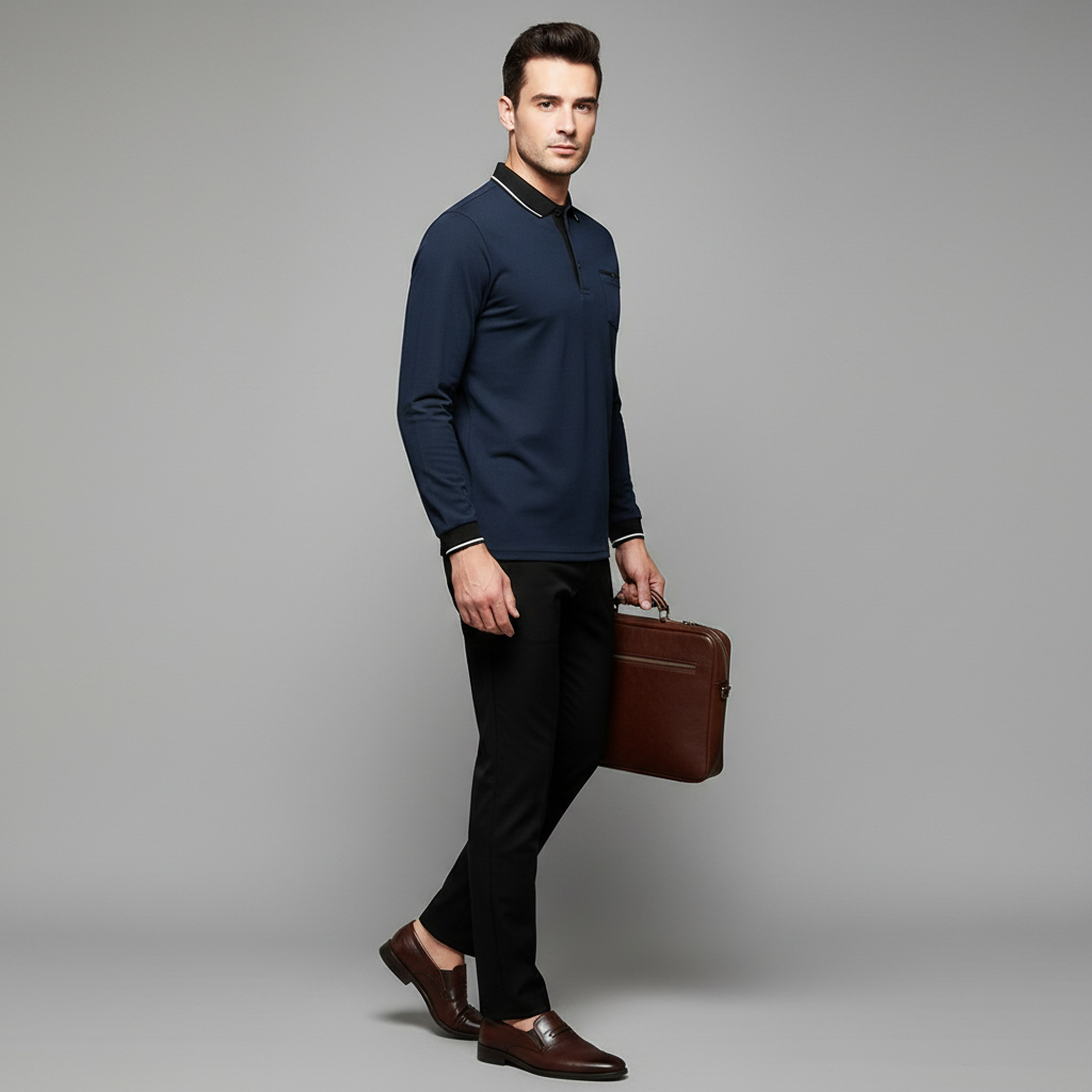 Men's Elegant Polo Shirt | Classic Fit Casual Wear