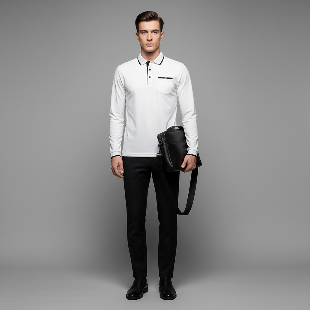 Men's Elegant Polo Shirt | Classic Fit Casual Wear