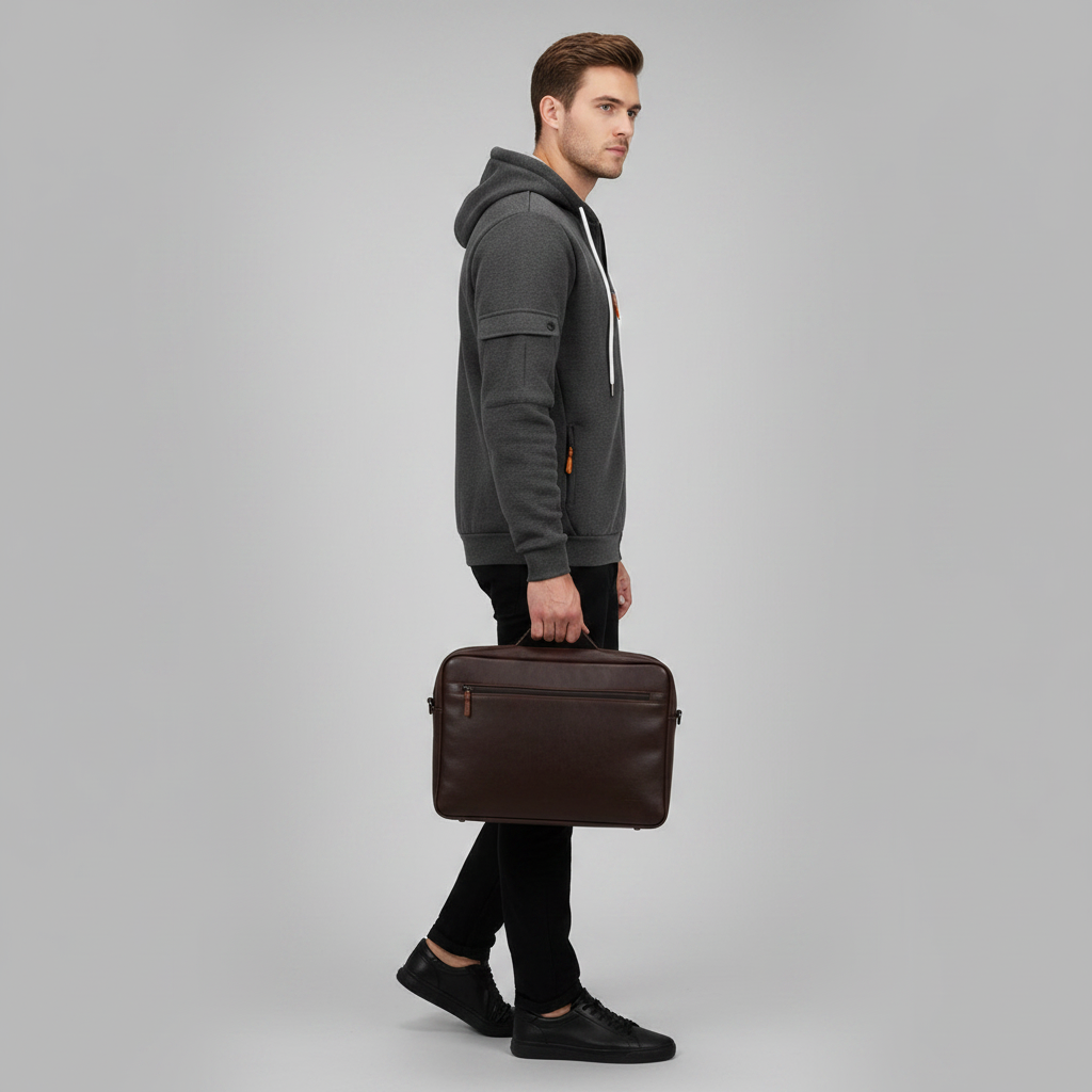 Men's Utility Zip-Up Hoodie | Stylish Casual Sweatshirt