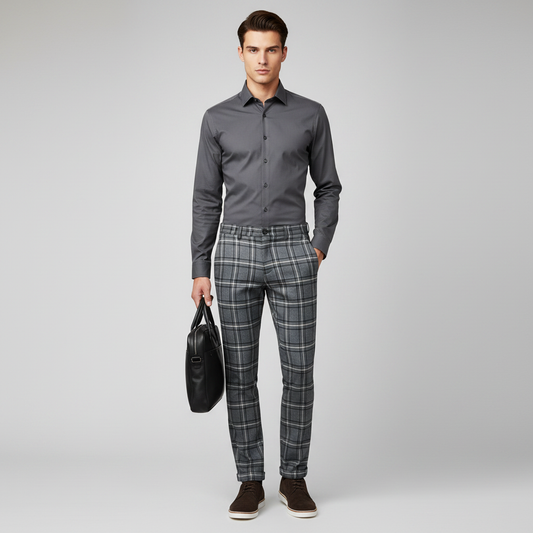 Sasha Checked Chino Pants | Men's Pants