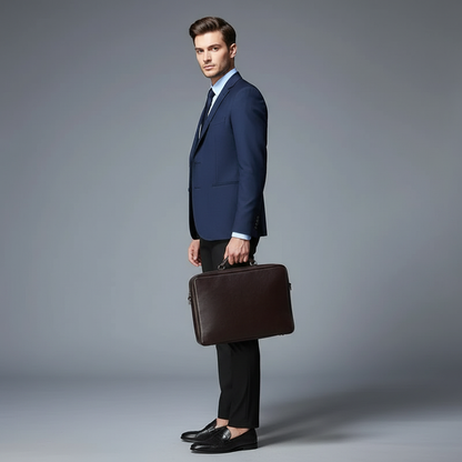 Saul | Men's Slim Fit Trousers in Stretch Fabric