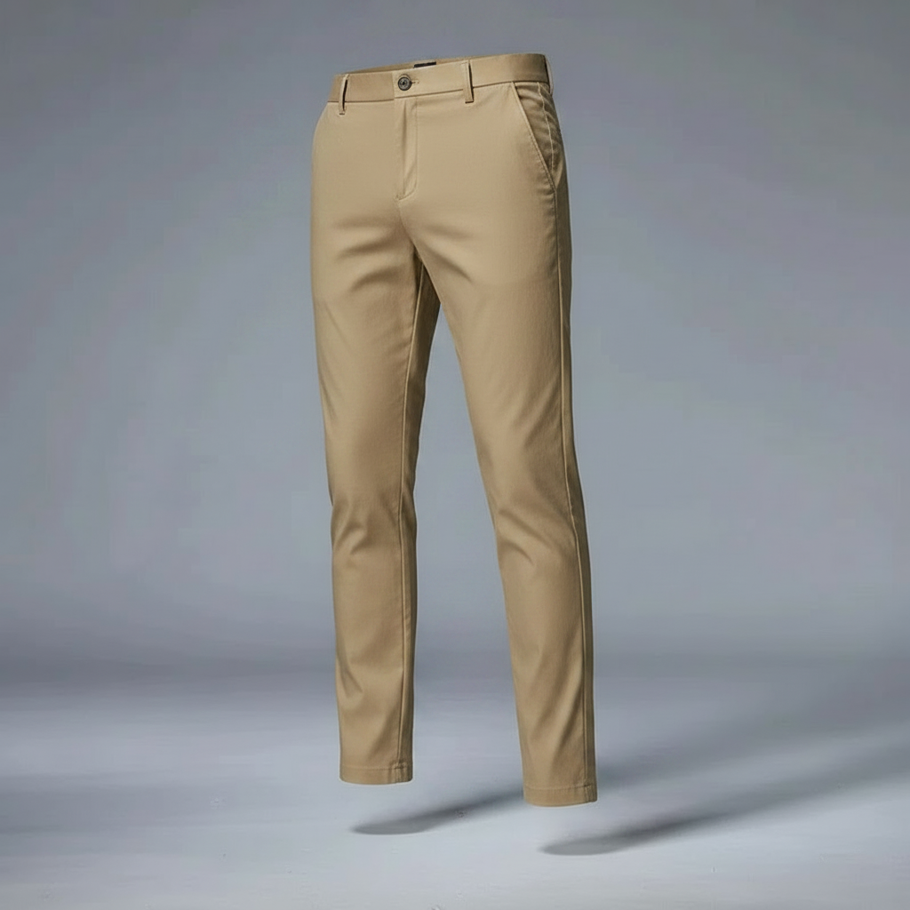 Saul | Men's Slim Fit Trousers in Stretch Fabric
