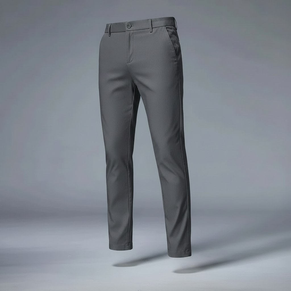 Saul | Men's Slim Fit Trousers in Stretch Fabric